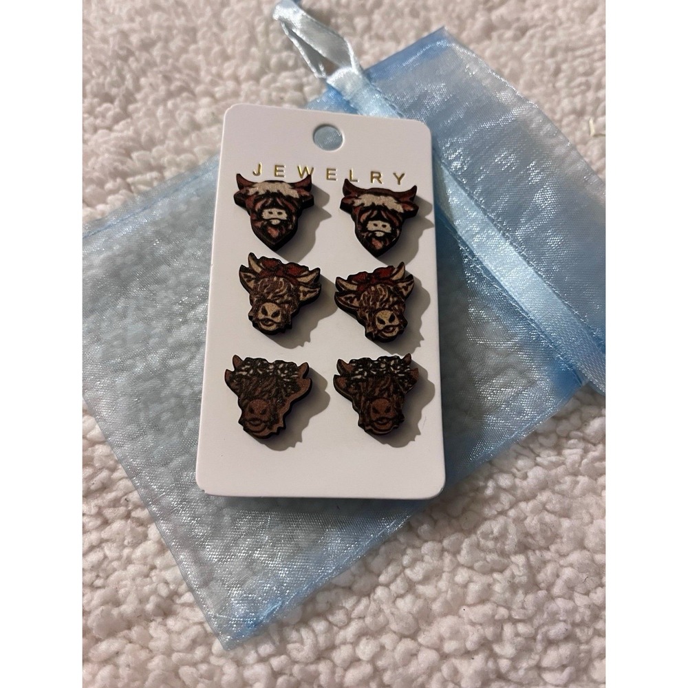 Udderly Gorgeous Highland Cow Earrings